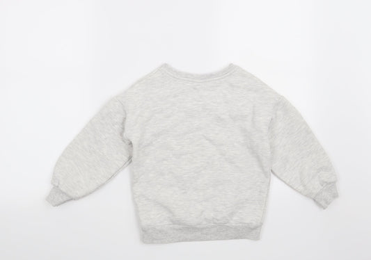TU Girls Grey   Pullover Sweatshirt Size 7 Years  - La Vie Est Belle