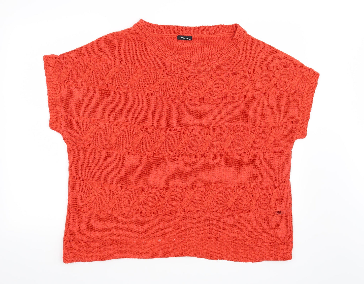 M&Co Womens Red   Pullover Jumper Size 2XL