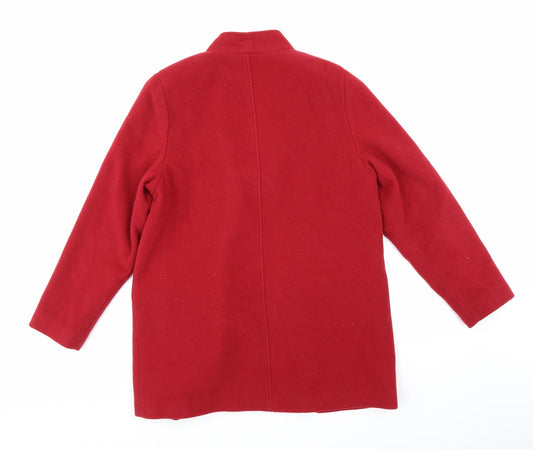 EWM Womens Red   Jacket Coat Size 12