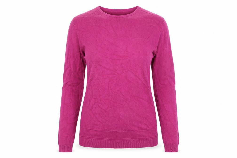 Front view of Vida Vi women’s purple knit jumper, size L
