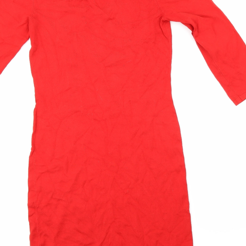 Express Womens Red  Knit Bodycon  Size S