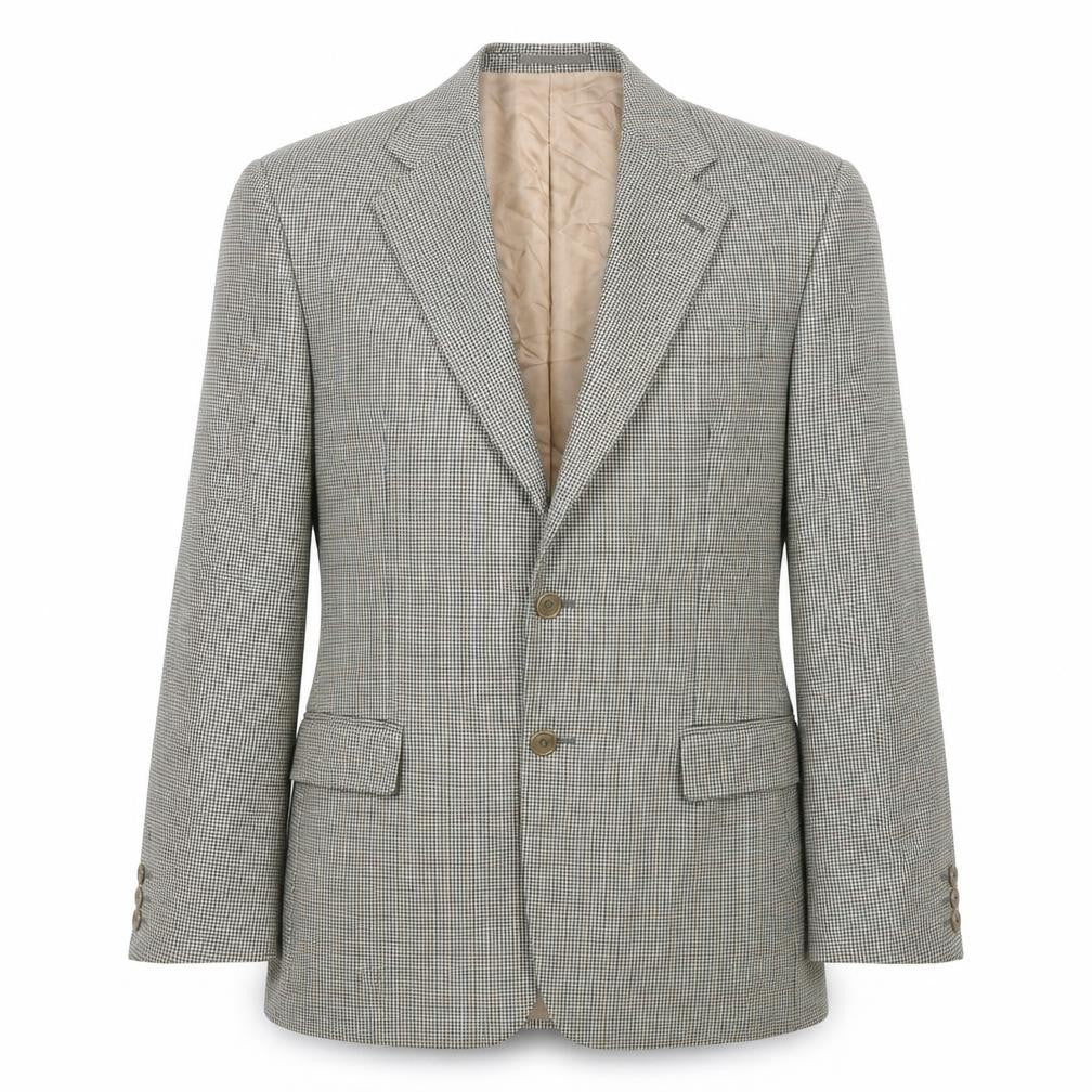 Front view of Chatsworth men’s beige jacket suit jacket, size 40