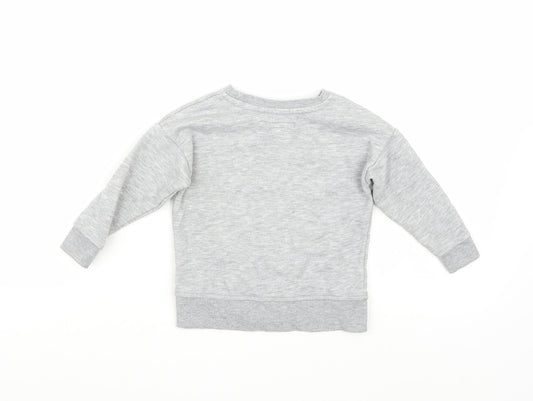 Primark Girls Grey   Pullover Jumper Size 2 Years