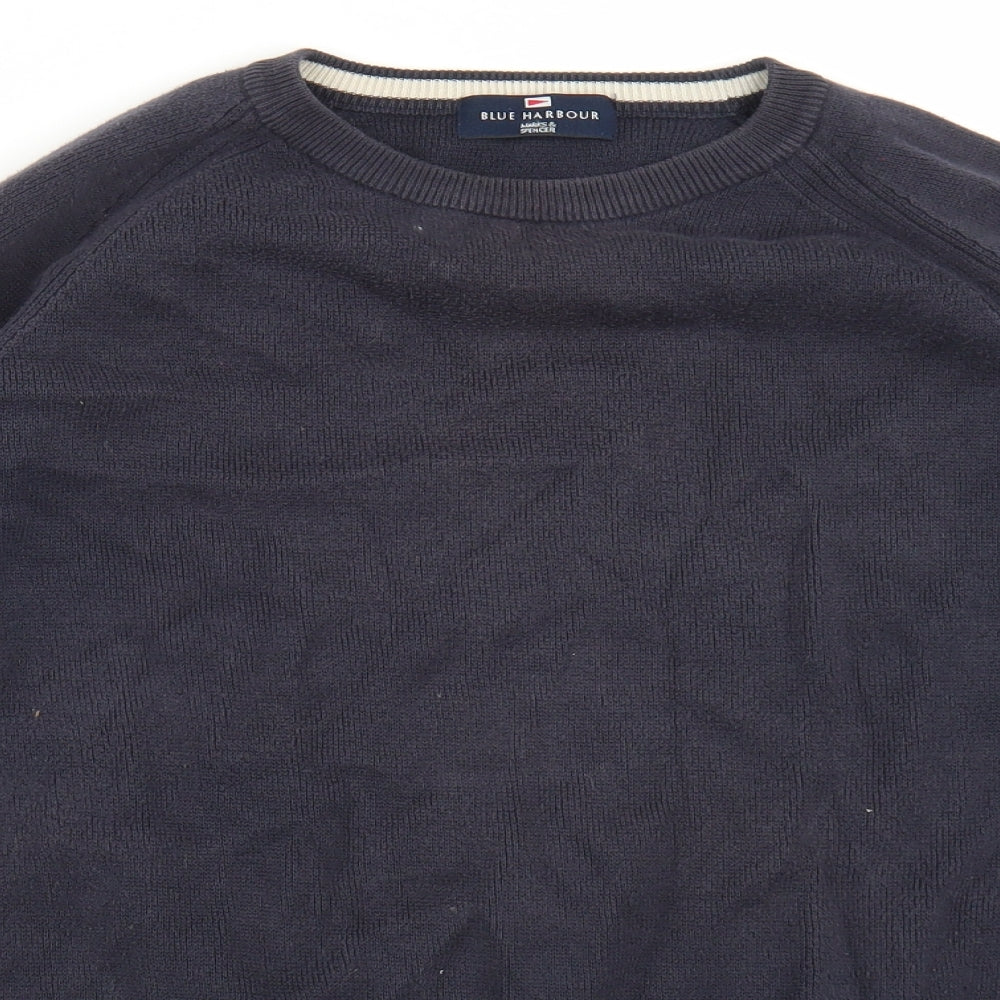 Marks and Spencer Mens Blue   Pullover Jumper Size S
