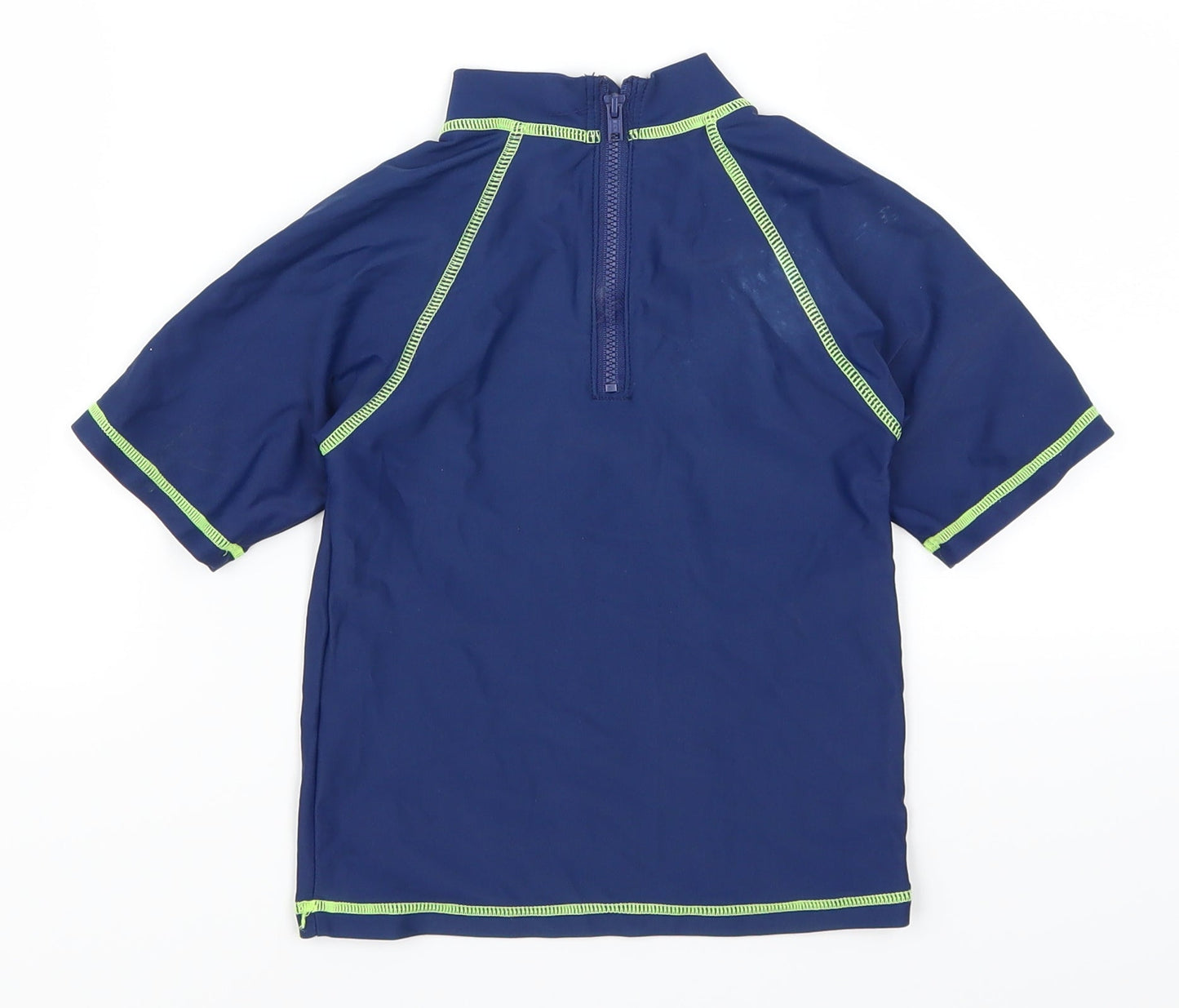 Matalan Boys Blue   Basic T-Shirt Size 2-3 Years  - Shark Attack