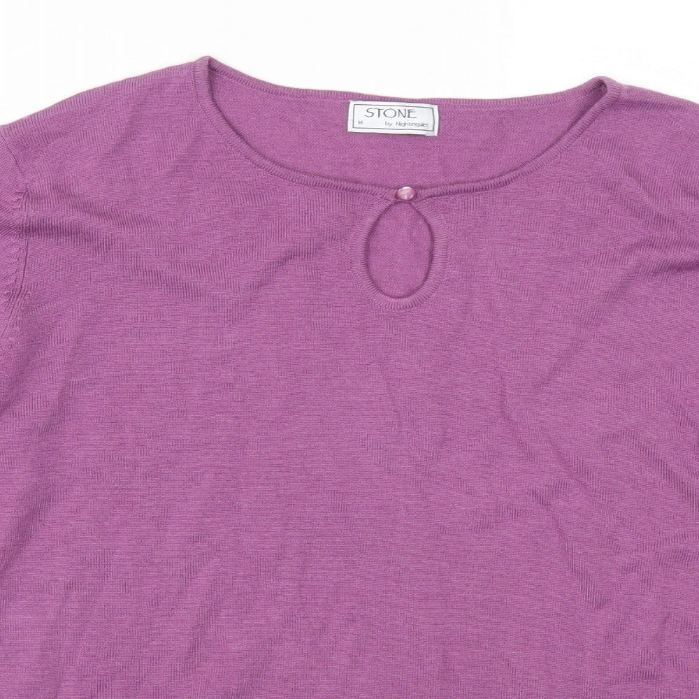 Nightingales Womens Purple   Pullover Jumper Size M