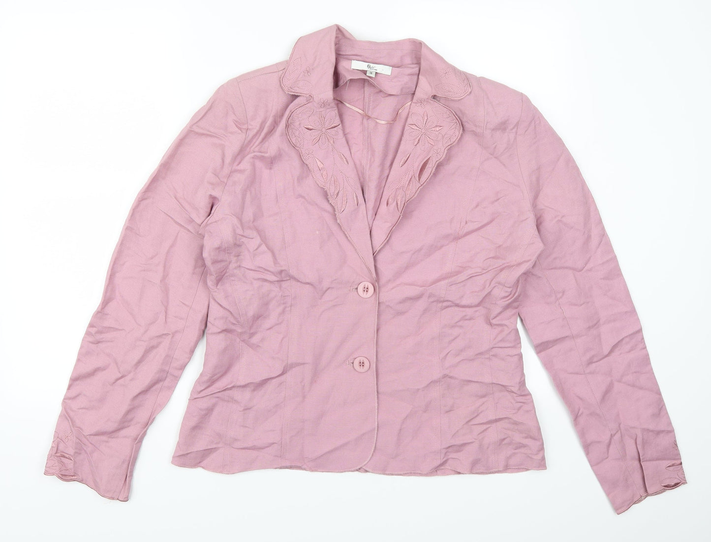 Klass Womens Pink Floral  Jacket  Size 14