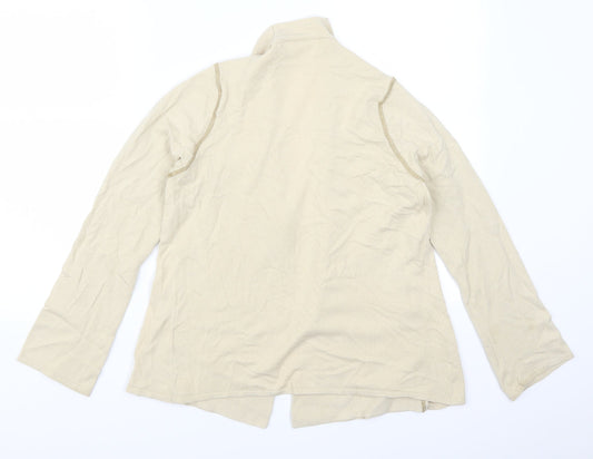 Offshoot Womens Beige   Cardigan Jumper Size M