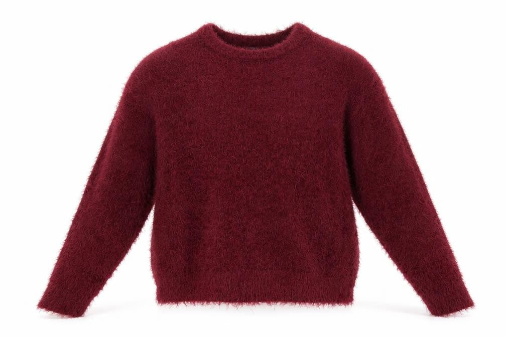 Front view of H&M women’s red jumper, size L