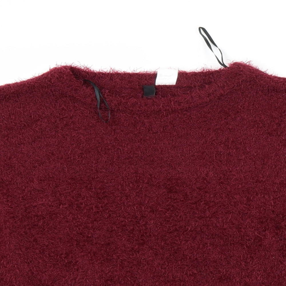 H&M Womens Red   Pullover Jumper Size L
