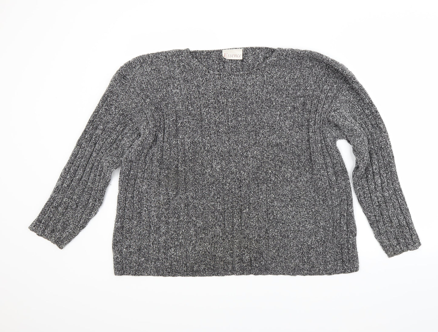 essence Womens Grey   Pullover Jumper Size L