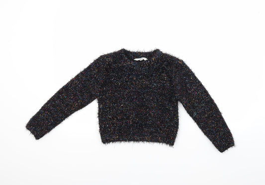 Preworn Girls Multicoloured   Pullover Jumper Size 9-10 Years