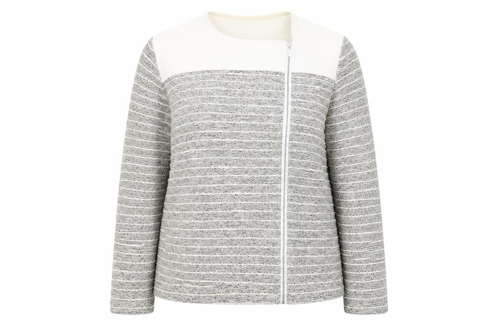 Front view of Per Una women’s grey jacket coat, size XL
