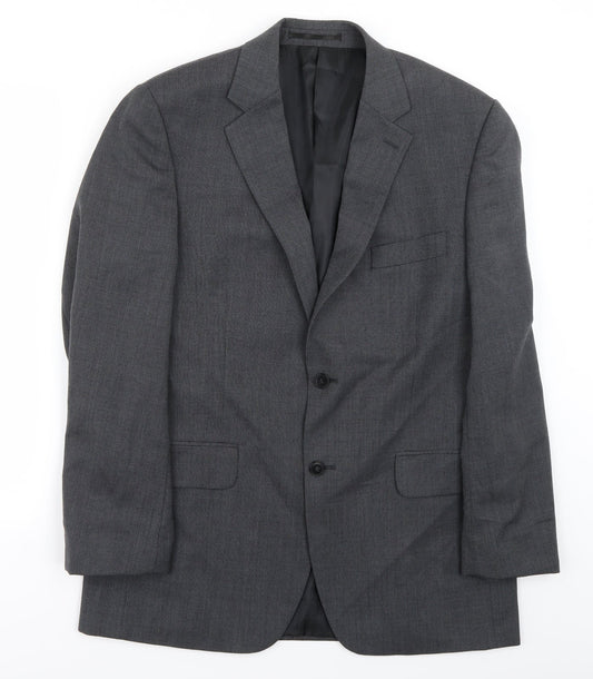 Preworn  Mens Grey   Jacket Suit Jacket Size 40