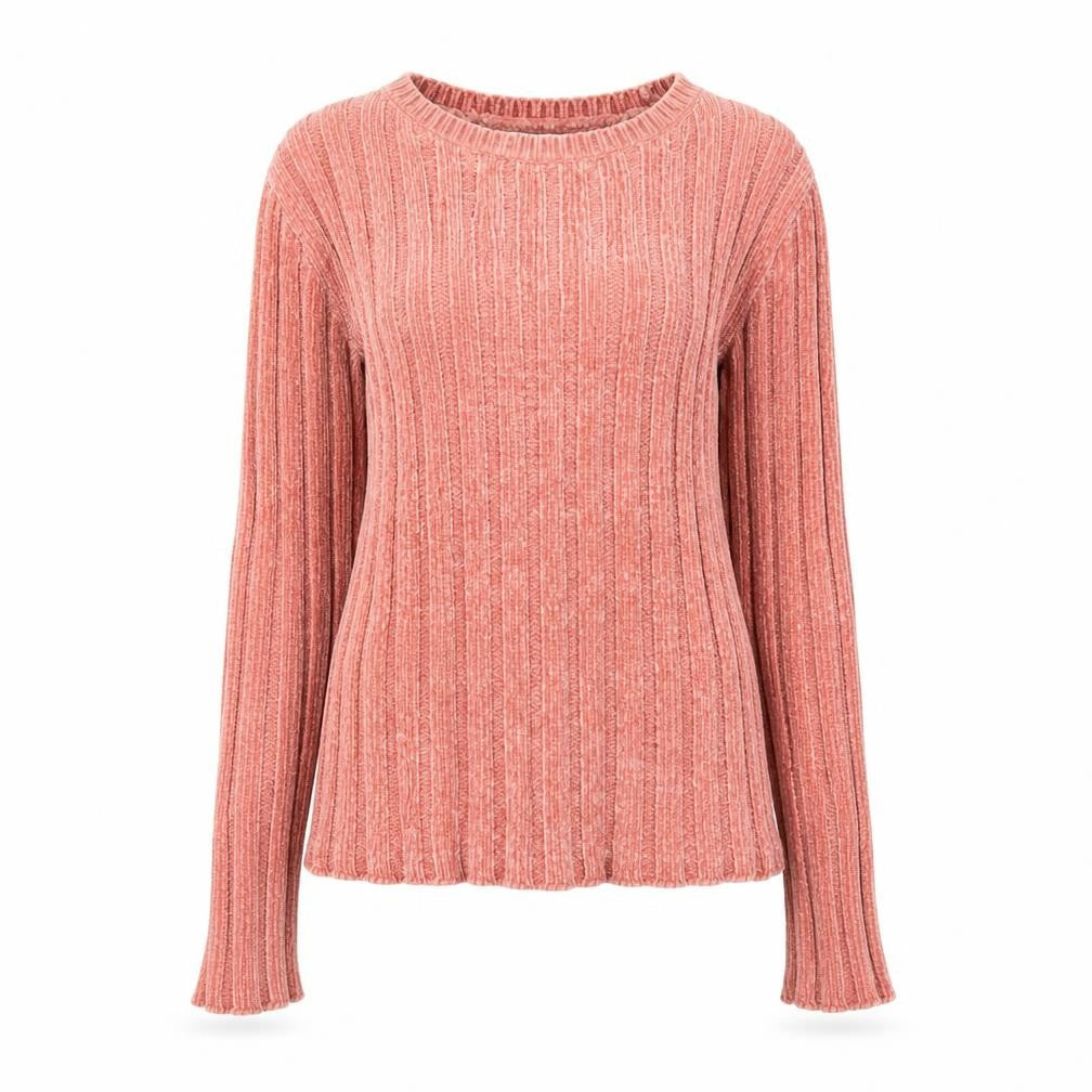 Front view of Bershka women’s pink jumper, size S
