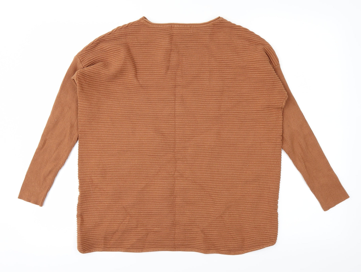 LAETITA Womens Brown   Basic T-Shirt Size M