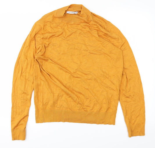 Full Circle Womens Yellow   Basic T-Shirt Size L