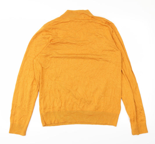 Full Circle Womens Yellow   Basic T-Shirt Size L