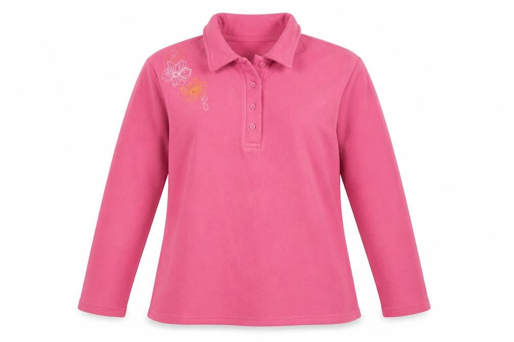 Front view of atlas for women women’s pink jumper, size UK 16