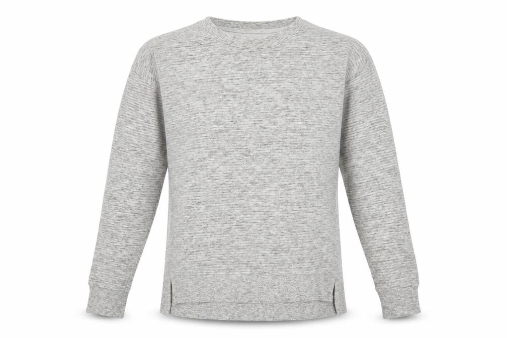 Front view of New Look women’s grey jumper, size UK 8