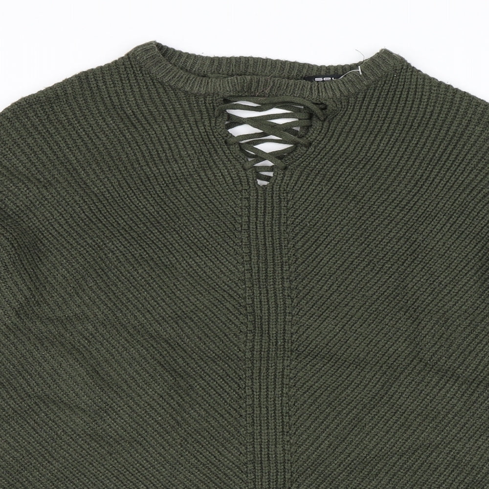 Select Womens Green   Pullover Jumper Size 8