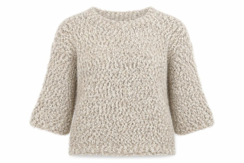 Front view of the originals women’s brown knit jumper, size M