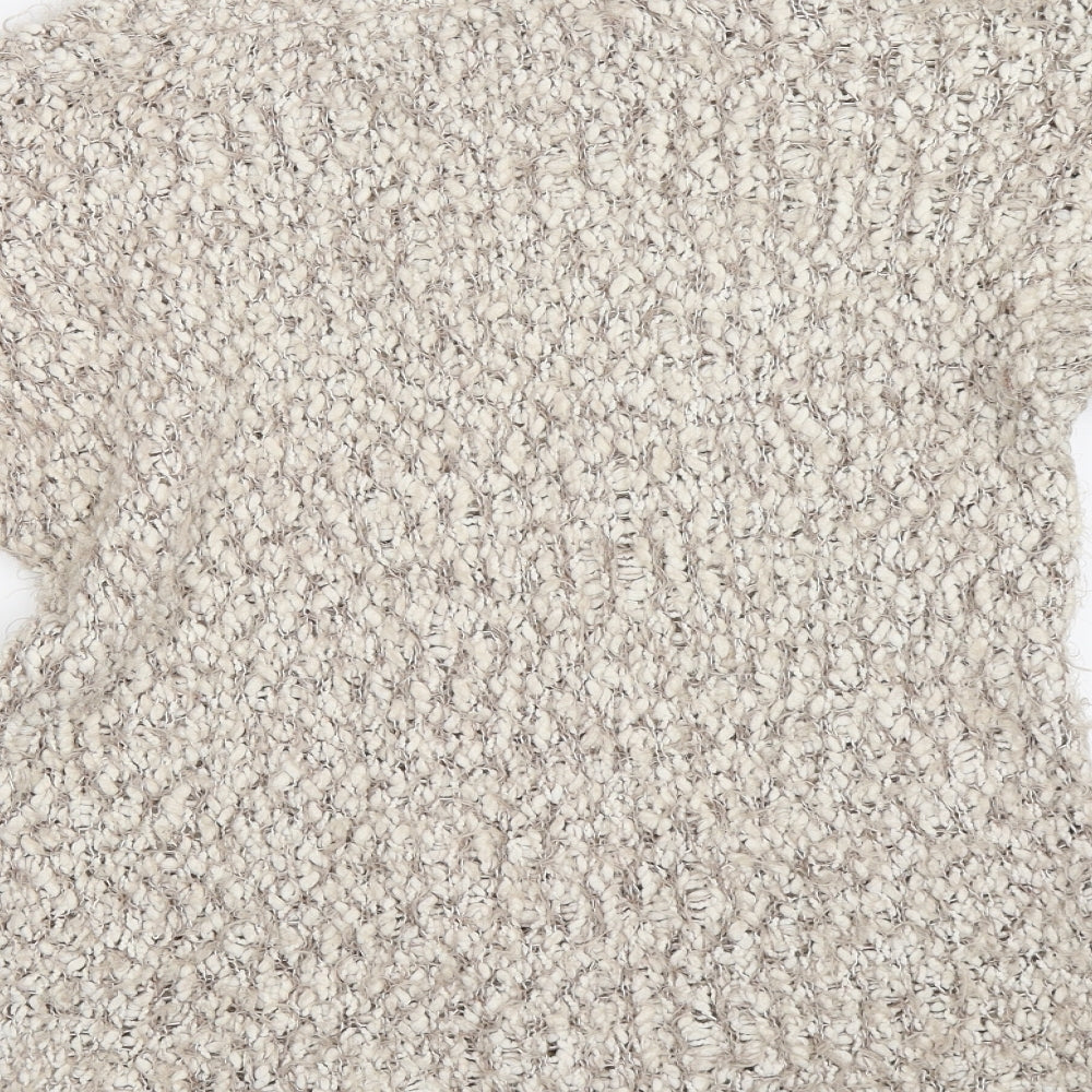 Brand and care label for the originals women’s brown knit jumper, size M