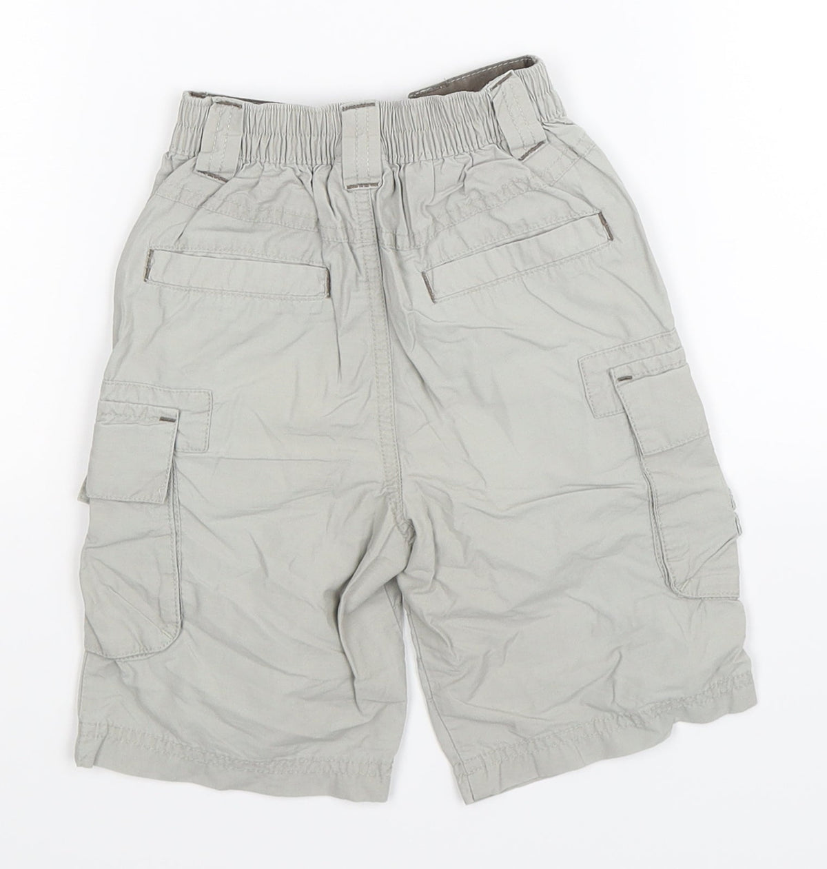 Back view of Next boys’ beige cargo trousers, size 12, months - shorts