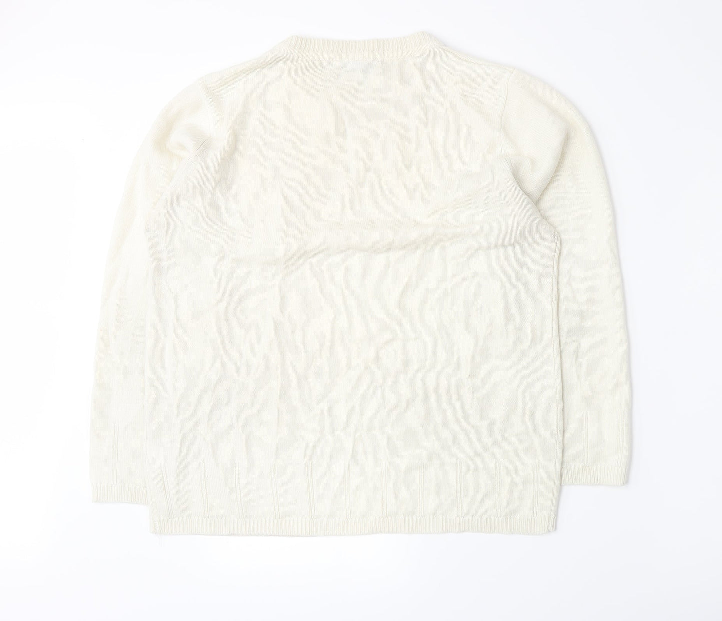 Pure & Natural Womens Beige  Knit Pullover Jumper Size L