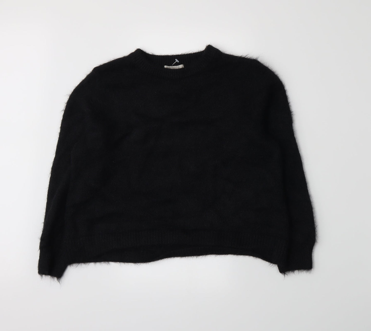 H&M Womens Black  Knit Pullover Jumper Size S