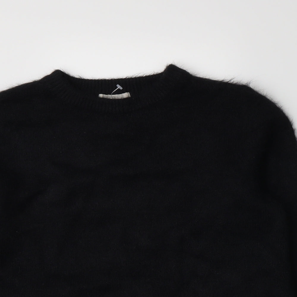 H&M Womens Black  Knit Pullover Jumper Size S