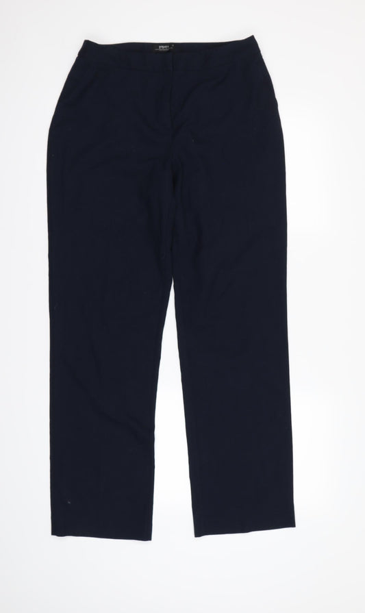 Papaya Womens Blue   Dress Pants Trousers Size 10 L30 in