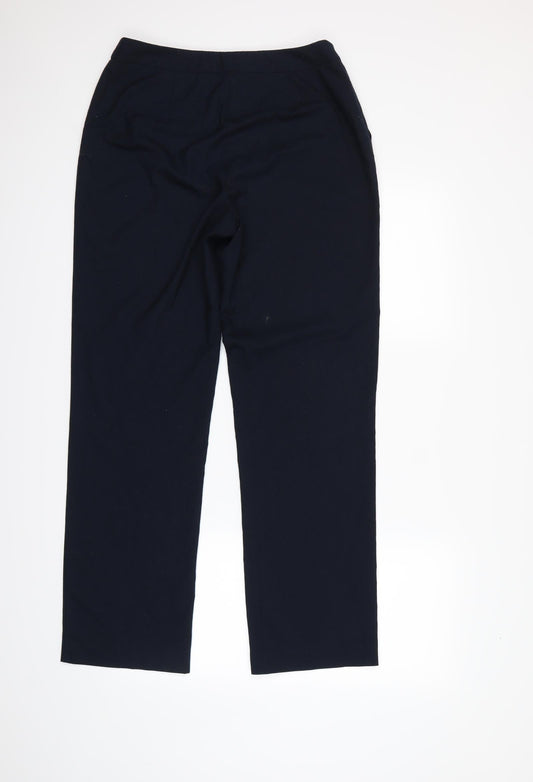 Papaya Womens Blue   Dress Pants Trousers Size 10 L30 in