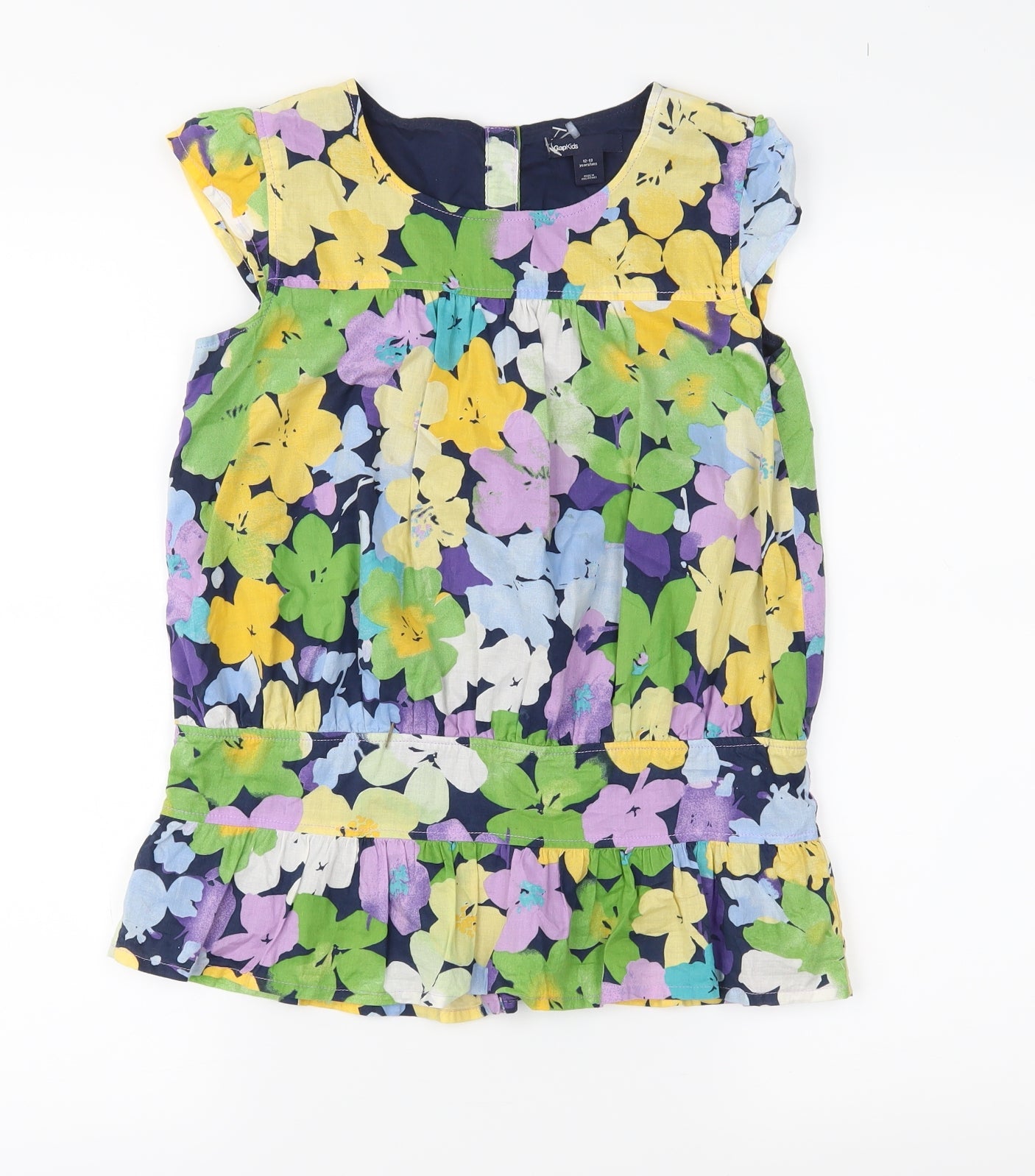 Gap Girls Multicoloured Floral  Basic Blouse Size 12-13 Years