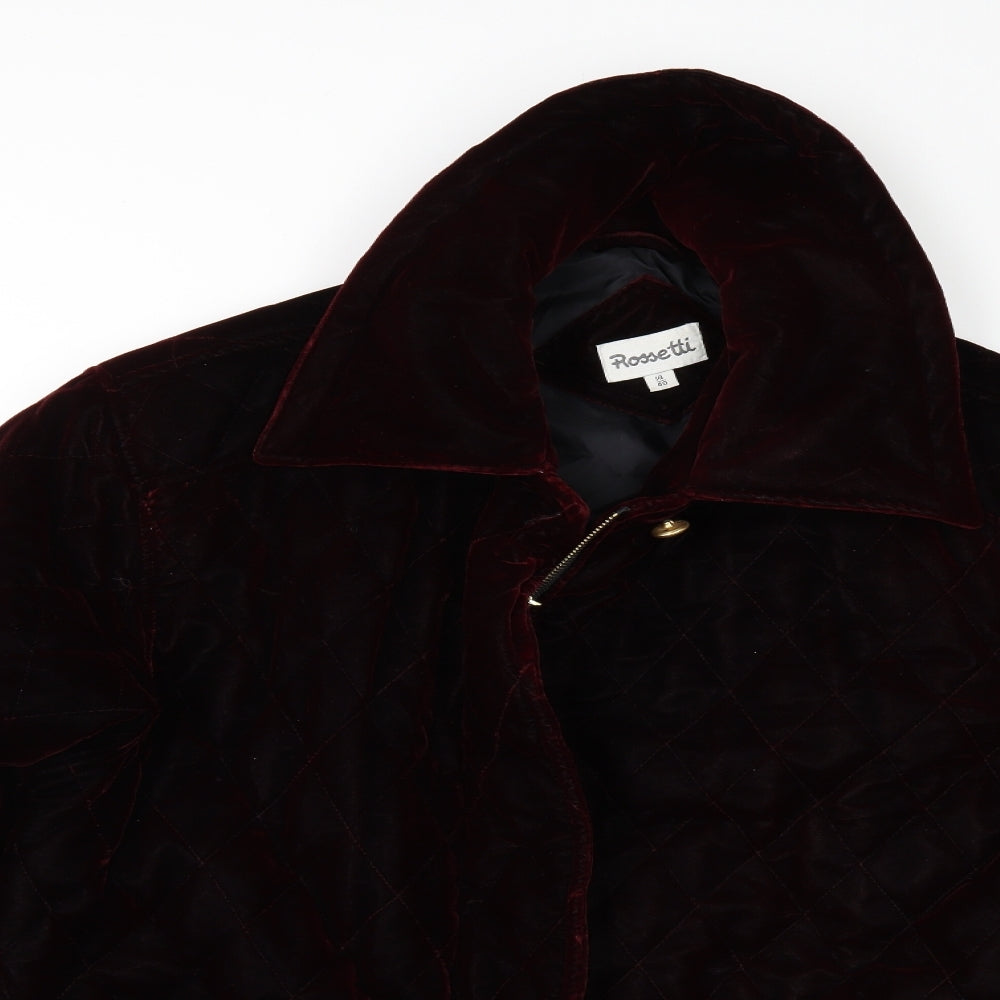 Rossetti Womens Red  Velour Jacket  Size 14