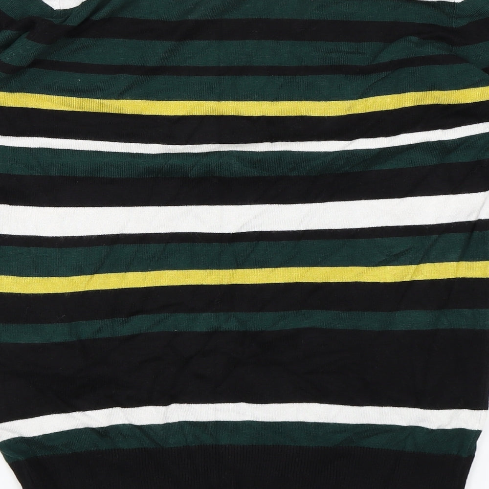 Pep&Co Womens Green Striped  Pullover Jumper Size 12