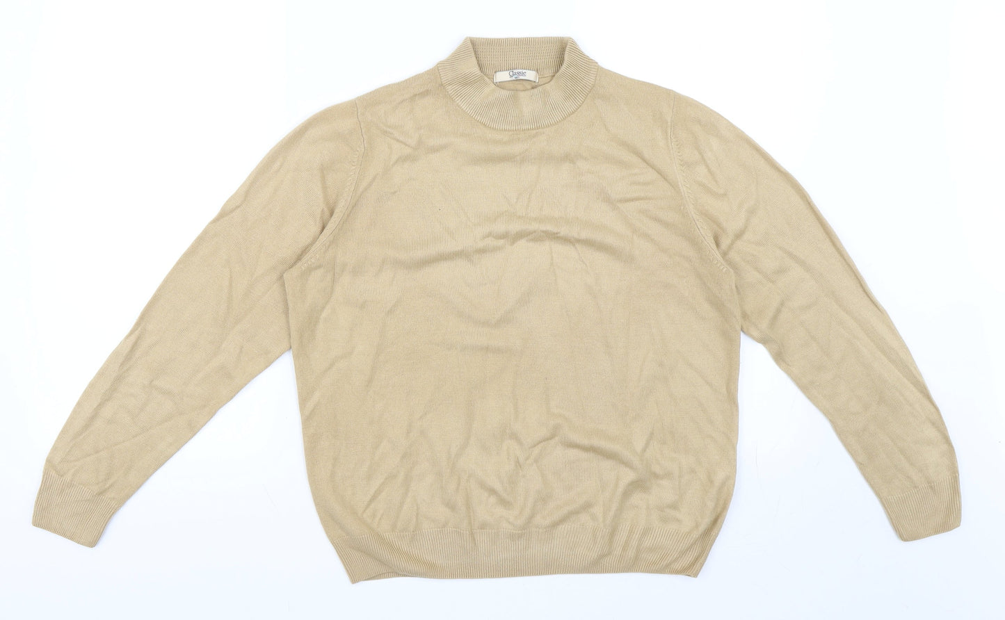 Marks and Spencer Womens Beige   Pullover Jumper Size 14