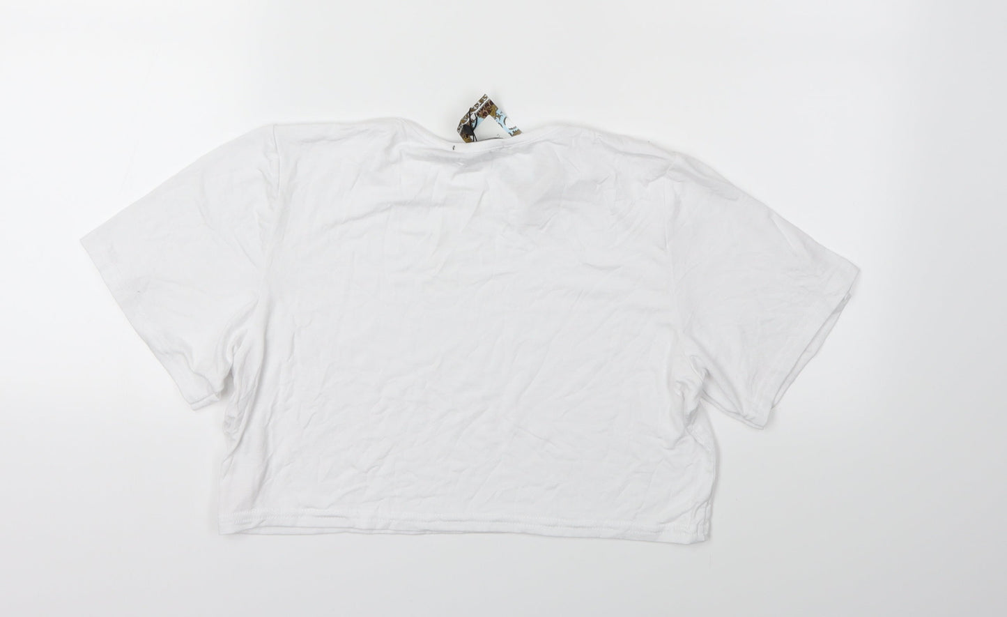 Boohoo Womens White   Basic T-Shirt Size 14