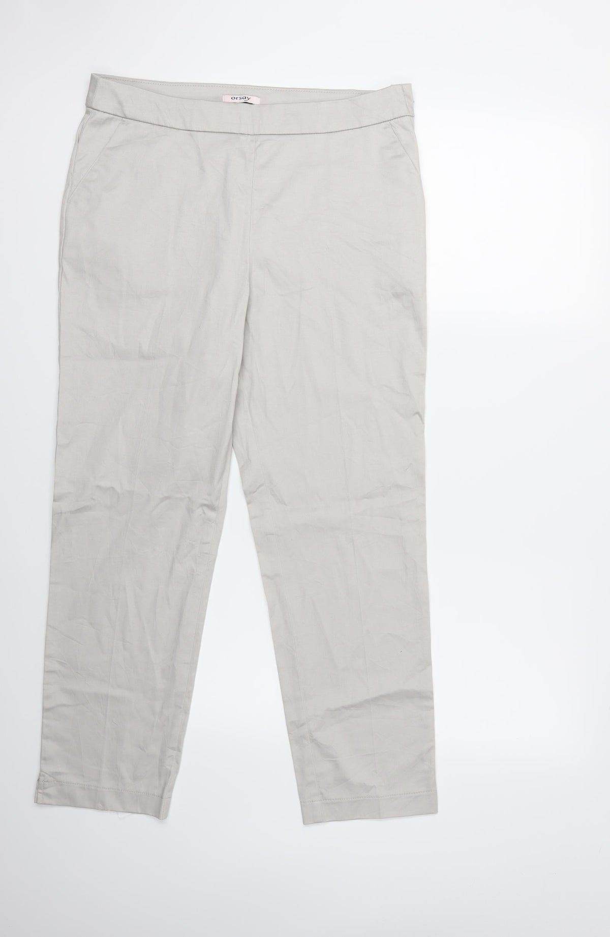 ORSAY Womens Grey   Trousers  Size 12 L27 in