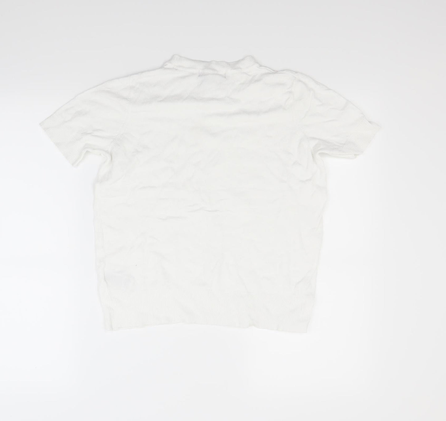 Marks and Spencer Womens White   Pullover Jumper Size 8