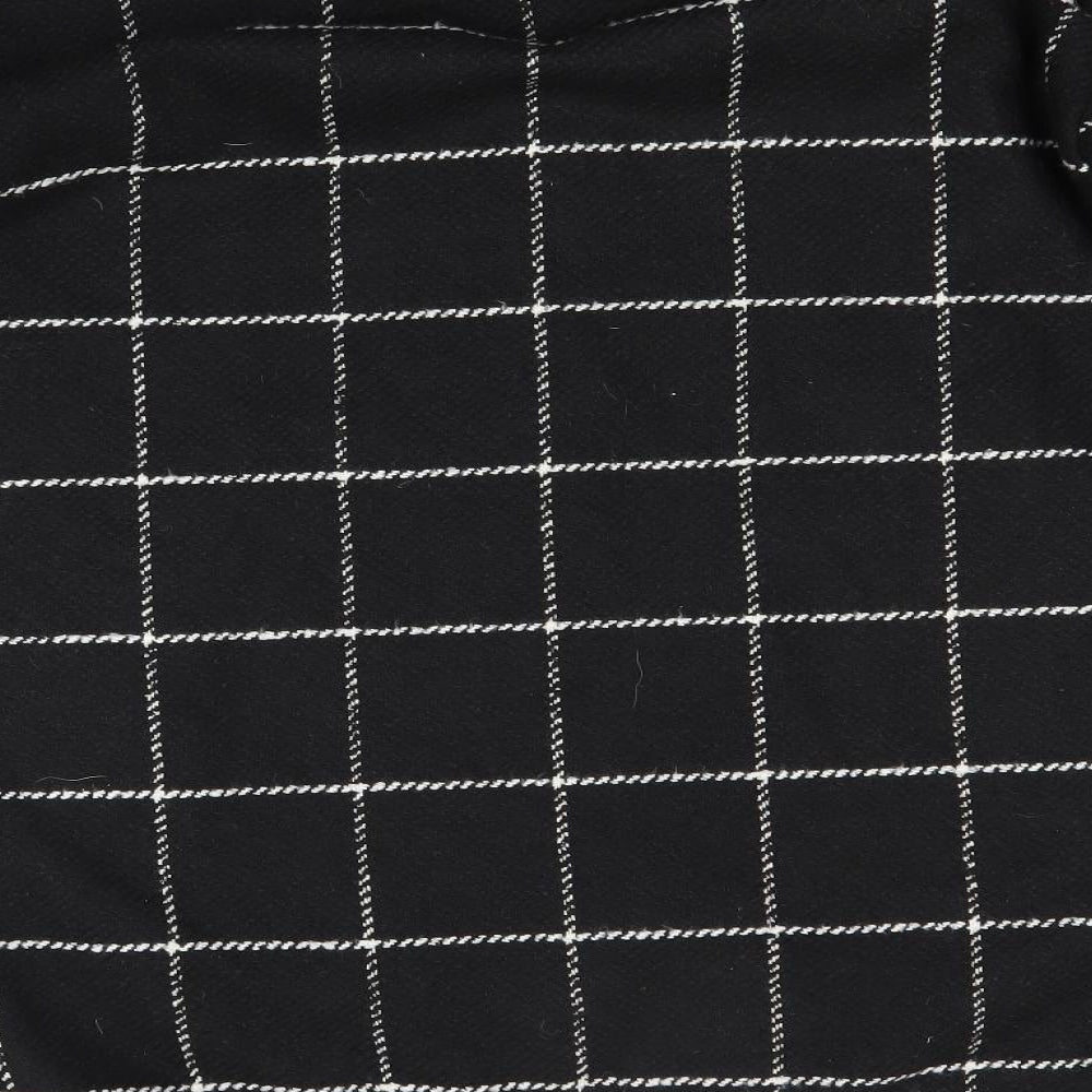 Bonmarché Womens Black Check  Jacket Coat Size 10
