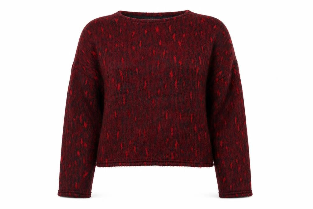 Front view of New Look women’s red jumper, size L