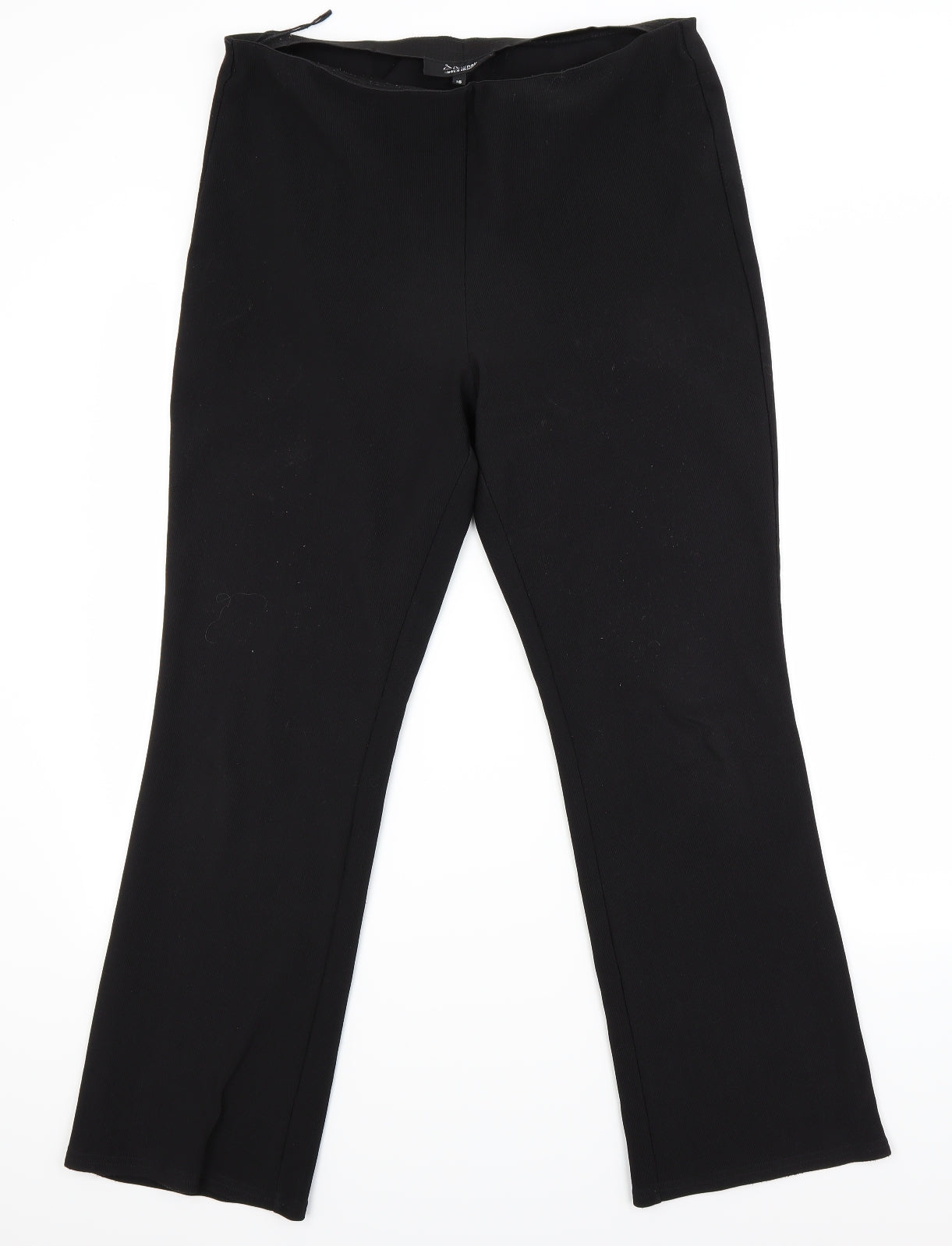 Preworn Womens Black   Trousers  Size 16 L28 in
