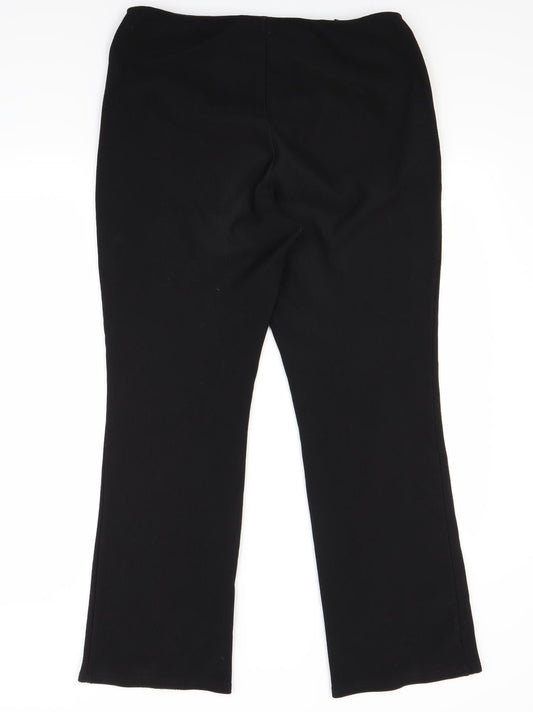 Preworn Womens Black   Trousers  Size 16 L28 in