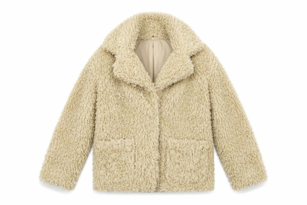 H&M Womens Beige   Jacket Coat Size S