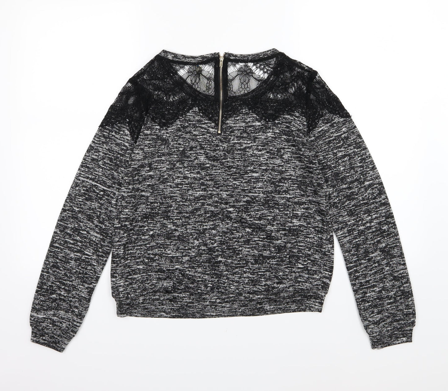 Blue Vanilla Womens Grey  Knit Pullover Jumper Size M