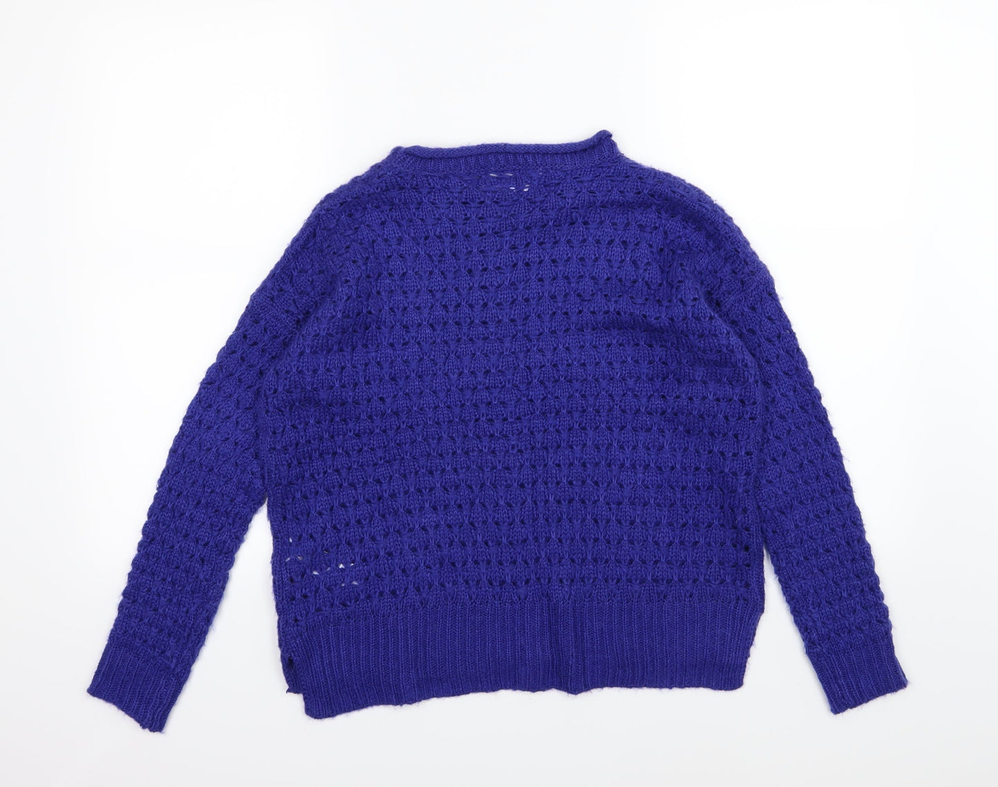 New Look Womens Blue  Knit Pullover Jumper Size 10