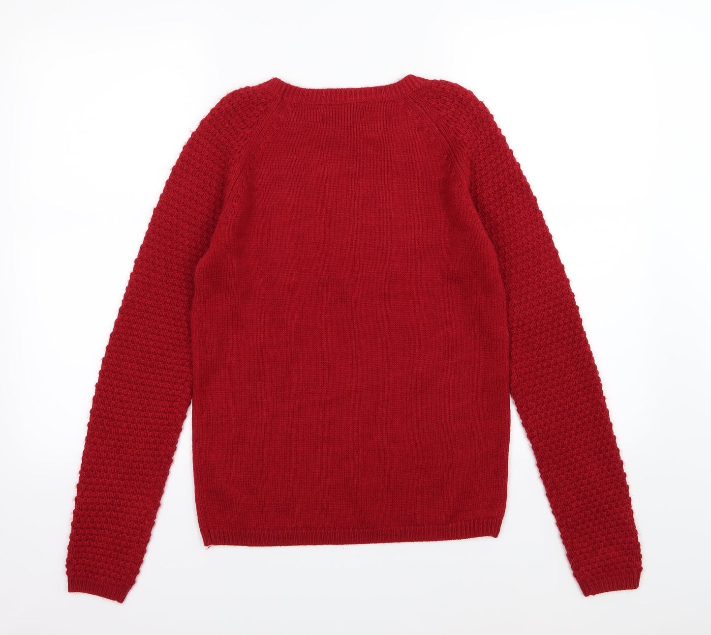 NEXT Womens Red  Knit Pullover Jumper Size 6