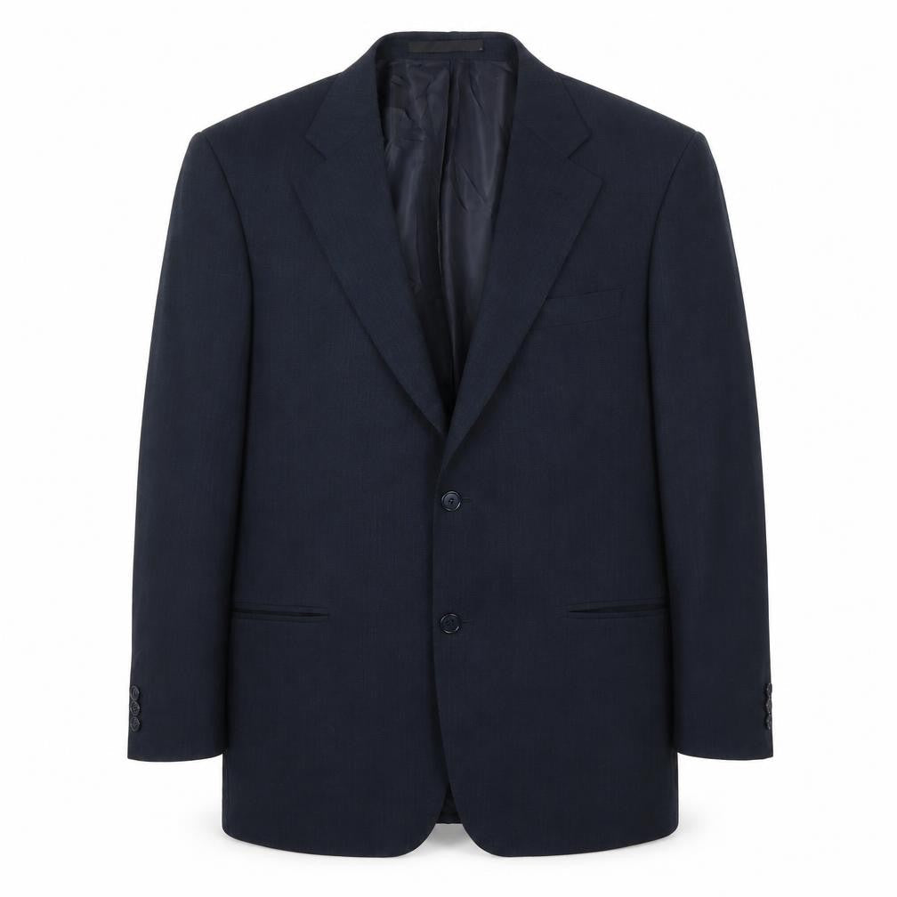 Front view of Marks & Spencer men’s blue jacket suit jacket, size 42