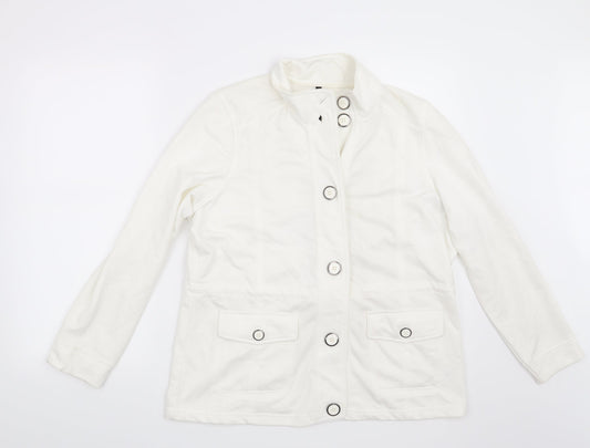 Bonmarché Womens White   Jacket  Size M